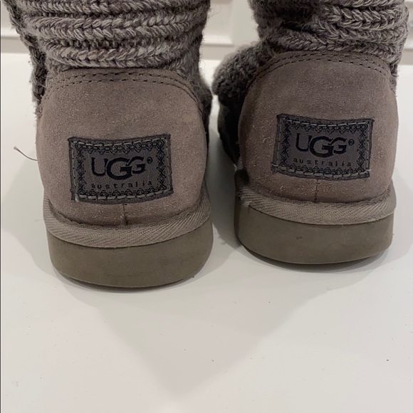 UGG Classic Cardy Knit Boot In Grey - Picture 6 of 13